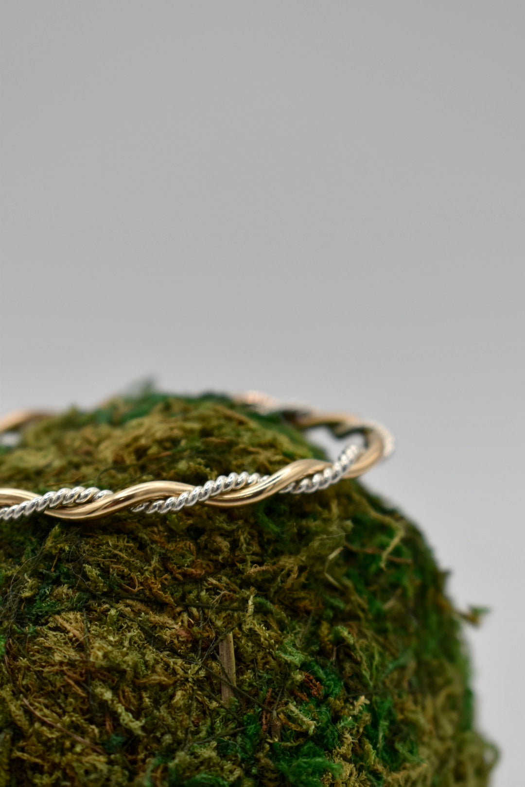 Gold & Textured Silver Twist