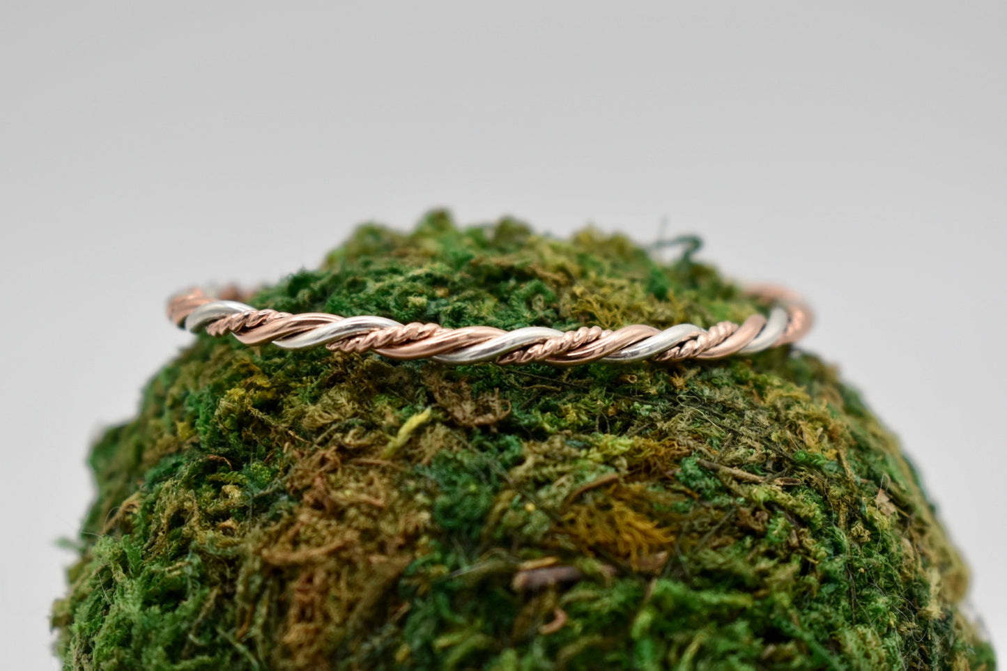 Double Rose Gold & Silver Twist