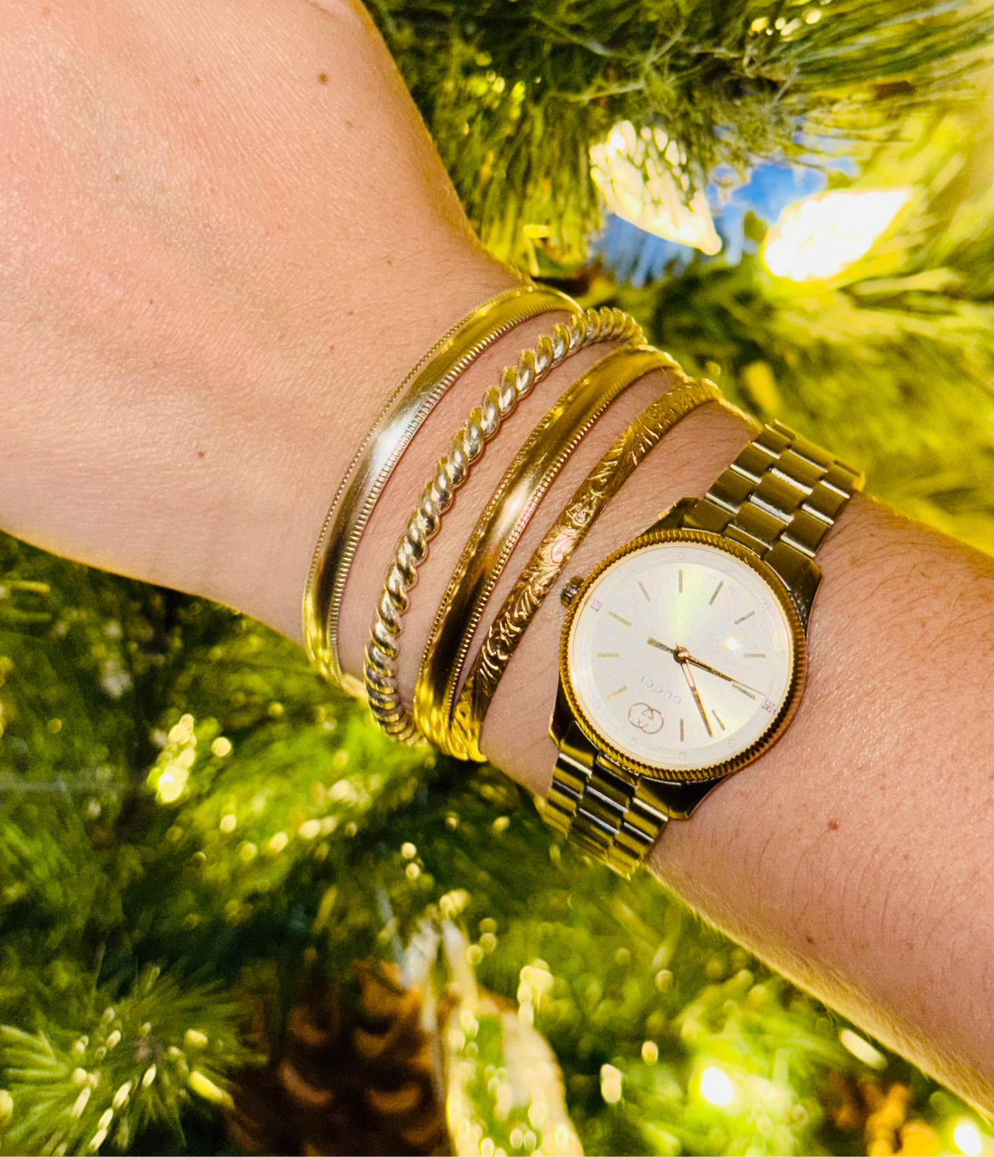 The Heritage Bangle: Gold Filled