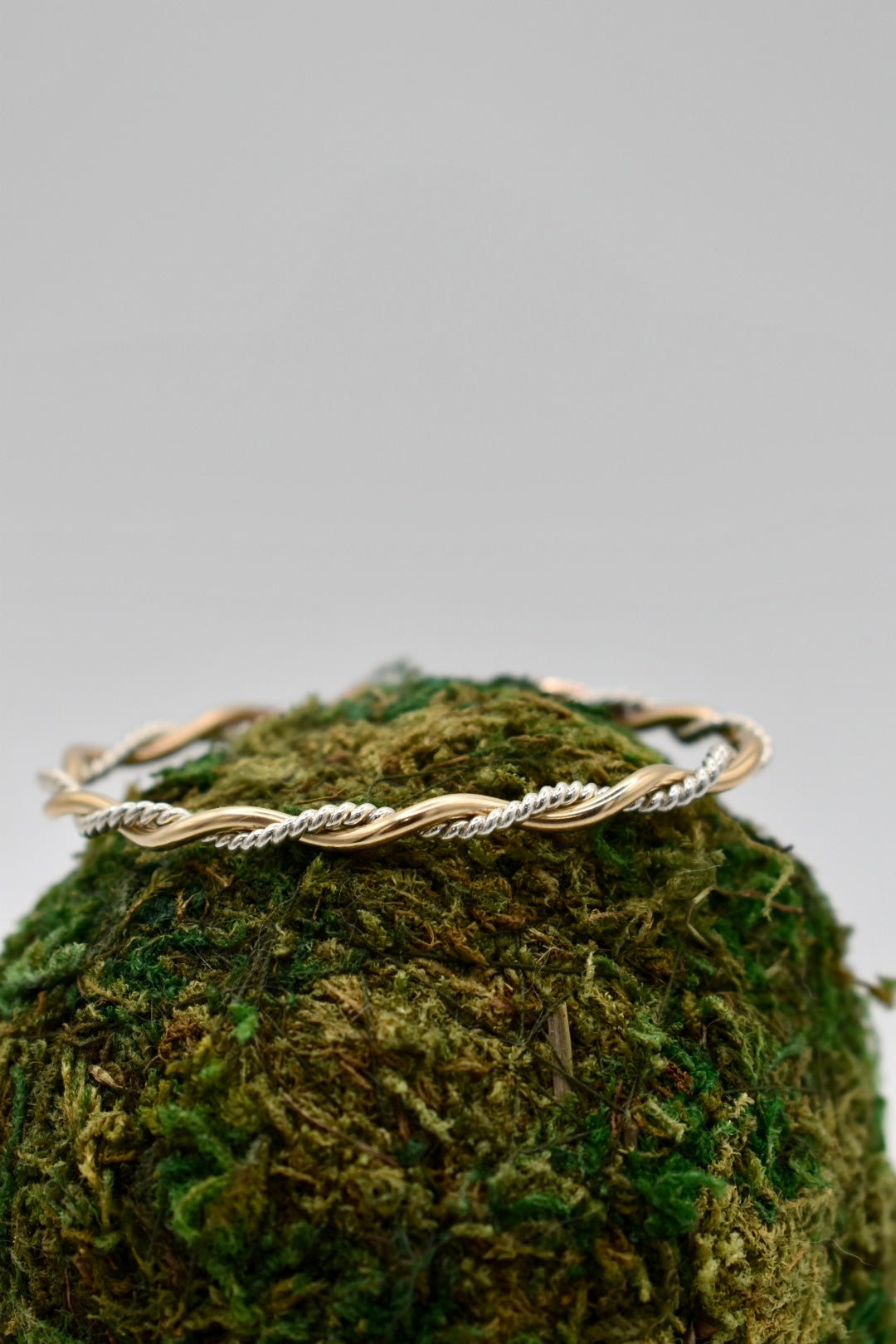 Gold & Textured Silver Twist