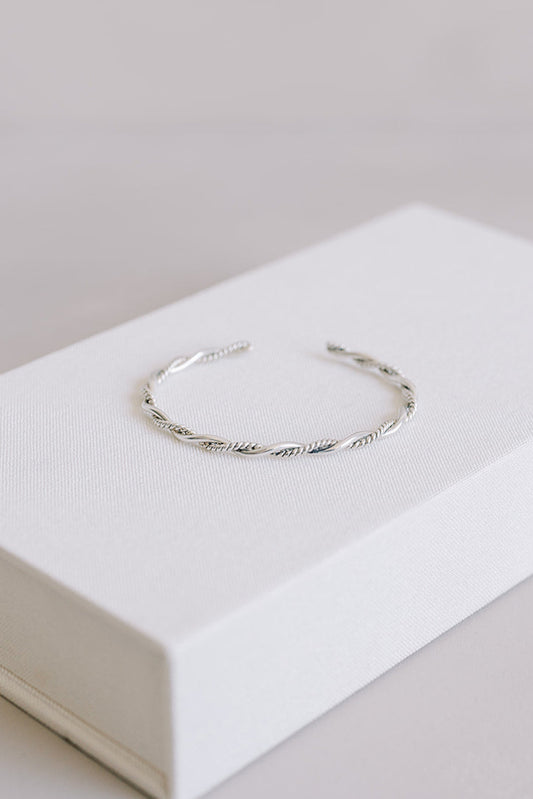 Silver & Textured Silver Twist