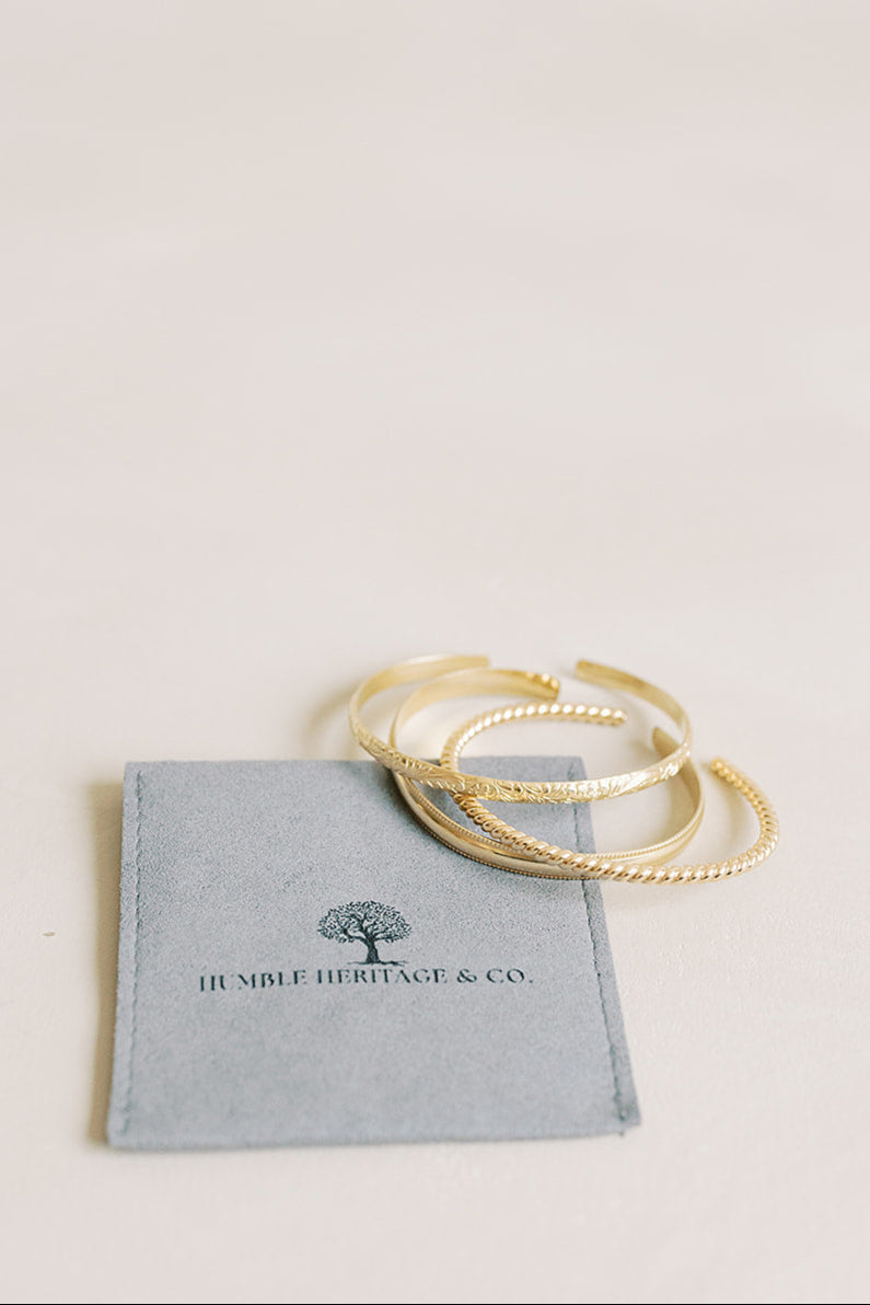 The Heritage Bangle: Gold Filled