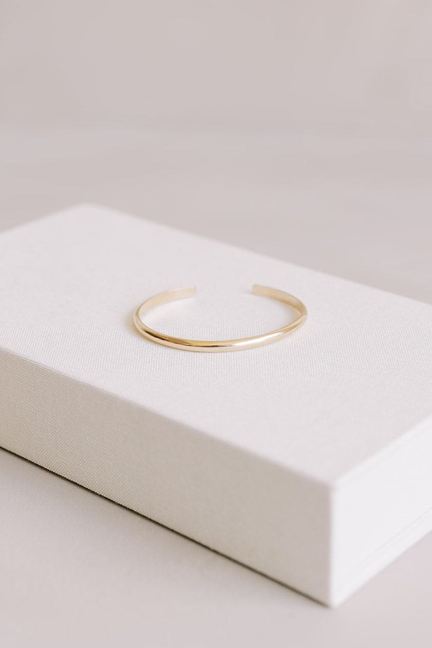 The Grand Crescent Cuff: Gold Filled