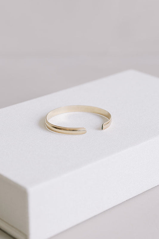 The Heritage Bangle: Gold Filled
