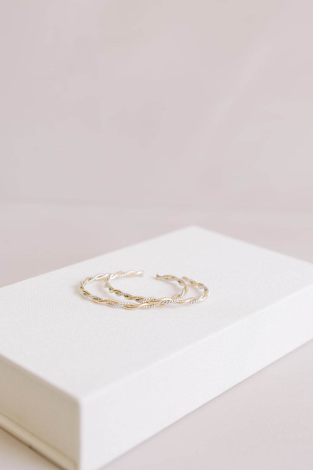 Gold & Textured Silver Twist